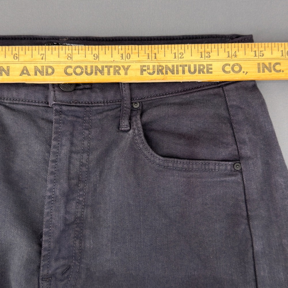Mother The Half-Pipe Flood Jeans Faded Black High Rise Wide Leg Crop Size 29 - Picture 14 of 16